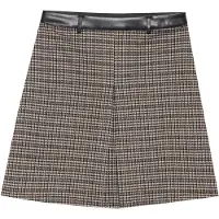 Anna field Saia chocolate / cinzento / taupe / preto