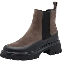 Tamaris Botas chelsea brocado / castanho escuro