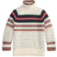 Ralph Lauren Pullover navy / verde escuro / vermelho / branco lã