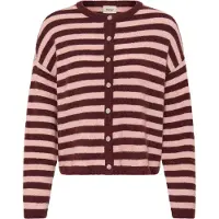 Fransa Casaco de malha cor-de-rosa / vermelho vinho