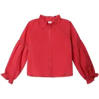 Pepe Jeans para menina. PG3000037 Blusa Joy vermelho (12Años= 152cm), Casual, Algodão, Manga comprida, moda infantil