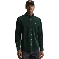 Gant para homem. 3250351 Camisa de bombazina Archive Shield verde (3XL), Casual, Algodão, Manga comprida