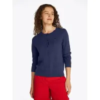 Tommy Hilfiger Casaco de malha 'Fine' navy