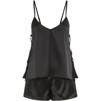 LASCANA Calções de pijama preto