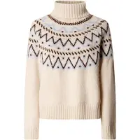 Pepe Jeans para mulher. PL7000212 Camisola Abigail branco sujo (L), Casual, Poliéster