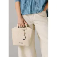 Pepe Jeans para mulher. PL0300152 Saco branco creme Teagan (OSFA), Casual, Poliuretano