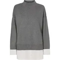 TATUUM Pullover 'Pati' cinzento escuro / branco