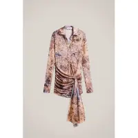Desigual , Vestido tipo camisa studio, Viscose, Vermelho, L