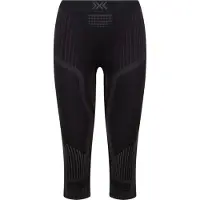 X-Bionic - Primeiras camadas mulher - Invent Pants 3/4 W Black para Mulher - Tamanho S - Preto