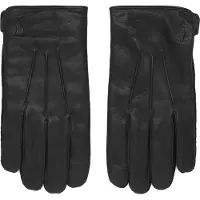 Ralph Lauren para homem. 449840359001 Luvas de couro híbridas pretas (L), Preto, Casual, Clássico, Pele