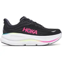 Hoka One One - Sapatilhas corrida - Bondi 9 W Black/Neon Dragonfruit para Mulher - Tamanho 39 1/3 - Preto