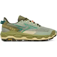 Mizuno - Sapatilhas trail - Wave Mujin 11 Sea Spray/Aventurine/Martini Olive para Homem - Tamanho 9 UK - Caqui