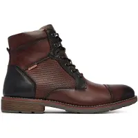 Pikolinos para homem. M2M-8156C1 Botins em pele York castanhos (40), Couro, Marrom, Plano, Zíper, Casual