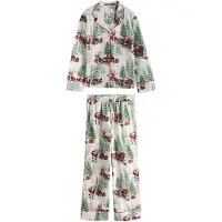 Next Pijama ecru / castanho claro / abe / vermelho