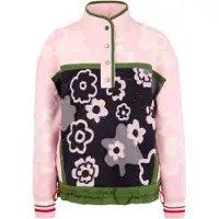 Marc Cain Pullover verde / cor-de-rosa / preto