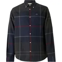 Barbour Camisa 'Dunoon' navy / abe / vermelho escuro
