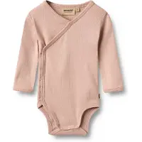 Wheat Macacão/Body 'Wraparound Pil' rosa escurecido