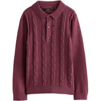 Next Pullover borgonha
