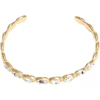 GUESS Pulseira 'Divine' ouro / transparente