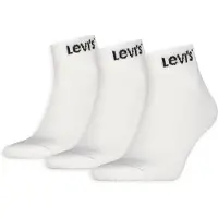 Levi's Meias Curtas Mid Cut Orange Tab 3 Pares