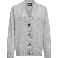 Karl Lagerfeld Casaco de malha acinzentado
