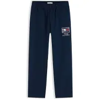 Tommy Hilfiger Calças 'Festive' navy / vermelho rubi / branco