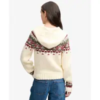 Superdry para mulher. W6110761A Suéter Fairisle bege (M), Casual, Lã, Manga comprida