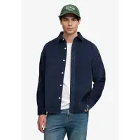 Superdry para homem. M4011188A Sobrecamisa de veludo cotelê marinho (L), Casual, Manga comprida