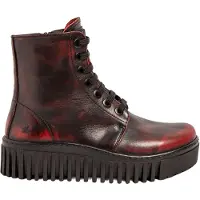 Art para mulher. 1151713F4003_008 Botas de couro 1517 Brighton Borgonha (37), 3 a 5cm, Zíper, Casual