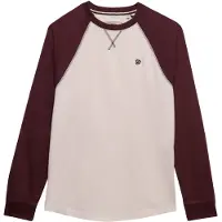 Superdry Camisa bordeaux / branco natural