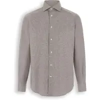 Boggi Milano Camisa castanho escuro / cinzento