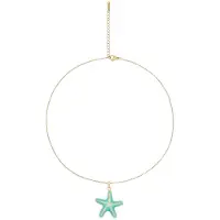 IZIA Colar turquesa / ouro