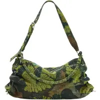 Desigual Mala de ombro 'Lacroix' castanho / oliveira / verde claro / verde escuro