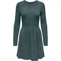ONLY Vestido de malha 'ONLFia' verde mosqueado