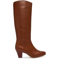 Ralph Lauren para mulher. 802P15714002 Botas de couro Emrsyn Tl marrom (41), 3 a 5cm, Nenhum, Casual