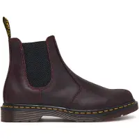 Dr. Martens para mulher. 27486600 Botins de Couro 2976 Ys castanho (41), Marrom, Plano, 1 a 3cm, Nenhum, Casual