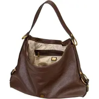 GUESS para mulher. HWBB9308020 Bolsa grande de ombro Camden castanho escuro (OSFA), Marrom, Casual, Poliuretano