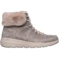 SKECHERS para mulher. 144202 Botins On-The-GO Glacial Ultra - Wonderland taupe (41), Tecido, Plano, Cordão, Casual
