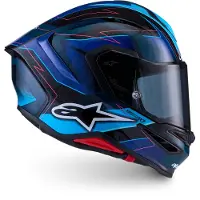 Alpinestars S-R7 Kinetis Capacete Integral Preto/Azul/Cor-de-rosa XL