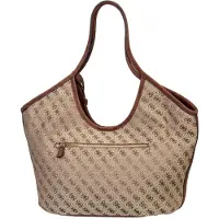GUESS para mulher. HWJG2313230 Bolsa Tote com Logo Samantha bege (OSFA), Casual, Poliéster