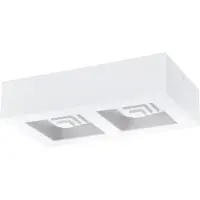 Eglo Ferreros - Candeeiro de teto LED de duas luzes em branco