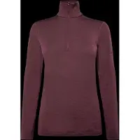 Icebreaker - Primeiras camadas mulher - W Merino 200 Oasis LS Half Zip Dk Berry para Mulher - Tamanho XS - Violeta