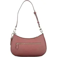 GUESS para mulher. HWZG9672180 Bolsa de ombro com fecho Noelle II bordô (OSFA), Casual, Grená, Poliuretano
