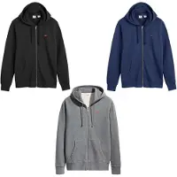 Levi's Casaco em moletão 'New Original Zip Up' preto