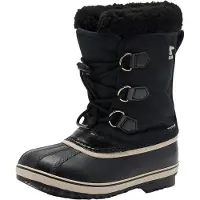 Sorel - Pós ski - Little Kids Yoot Pac Nylon WP Black Black para criança - Nylon - Tamanho criança 33 - Preto