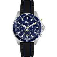 Lacoste Relógios digitais 'MAINSAIL' marinho / navy / prata