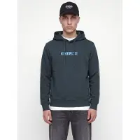 Jack & Jones Sweatshirt 'JJMUNK' azure / cinzento escuro