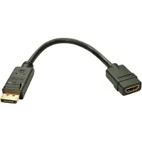 Lindy Cabo Conversor Passivo Displayport 1.4 Para Hdmi Displayport Para Hdmi