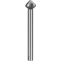 RUKO Fresa Cónica Din 335 Form C 90º Hss Long Cylindrical Shank Ø 12.4 Mm