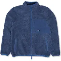 KAVU - Marcas - Wayside Sherpa Fleece Jacket Dark Navy para Homem - Tamanho S - Azul